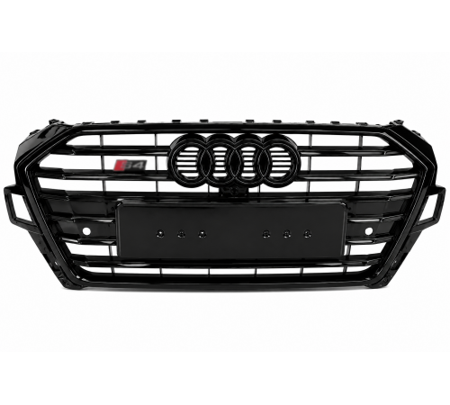 Audi S4 stiliaus grotelės (2015-2018) Juodos